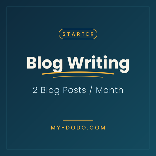 Blog Writing — STARTER | 2 SEO Blog Posts / Month